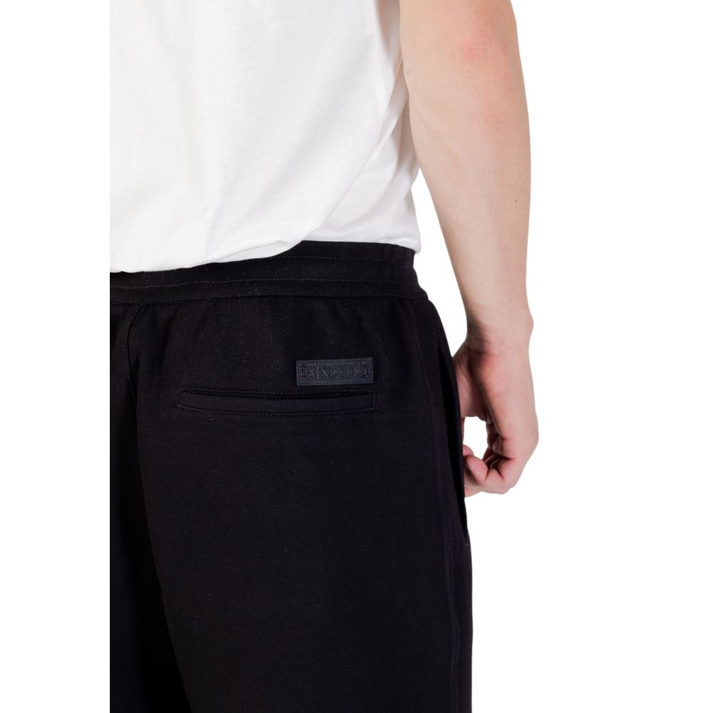 Armani Exchange Black Cotton Joggers (Sports Trousers)