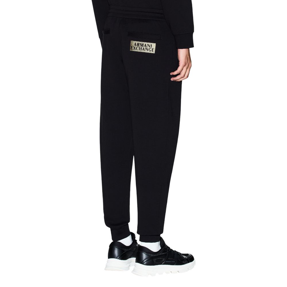 Armani Exchange Two-Tone Cotton Jogger Pants (Track Pants)