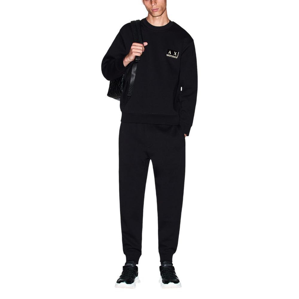 Armani Exchange Two-Tone Cotton Jogger Pants (Track Pants)
