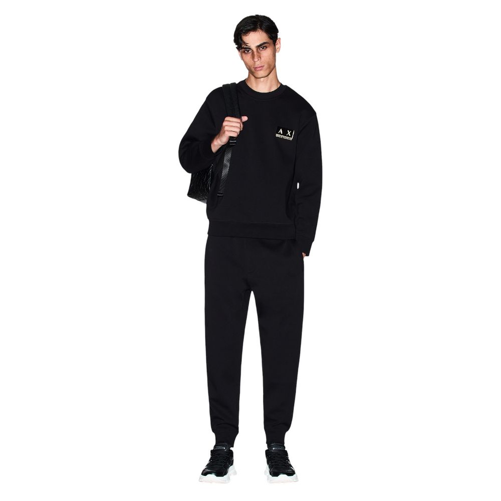 Armani Exchange Two-Tone Cotton Jogger Pants (Track Pants)