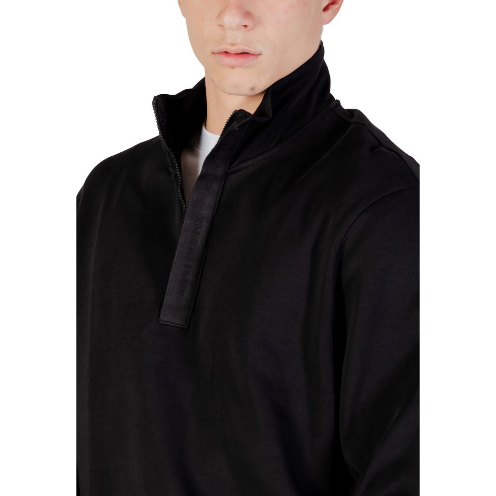 Armani Exchange Schwarzer Baumwoll-Sweatshirt