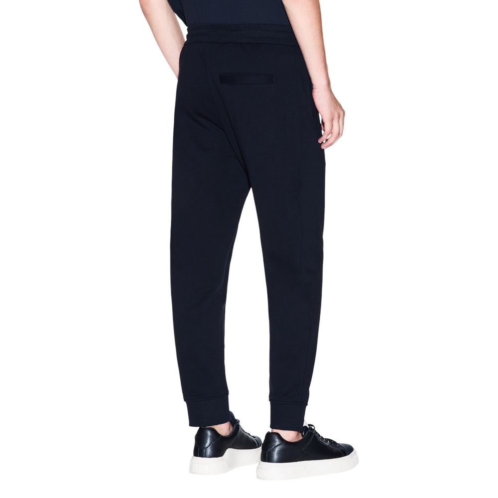 Armani Exchange Blue Cotton Joggers (Sweatpants)