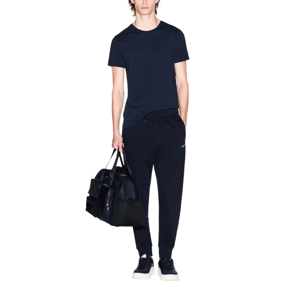 Armani Exchange Blue Cotton Joggers (Sweatpants)