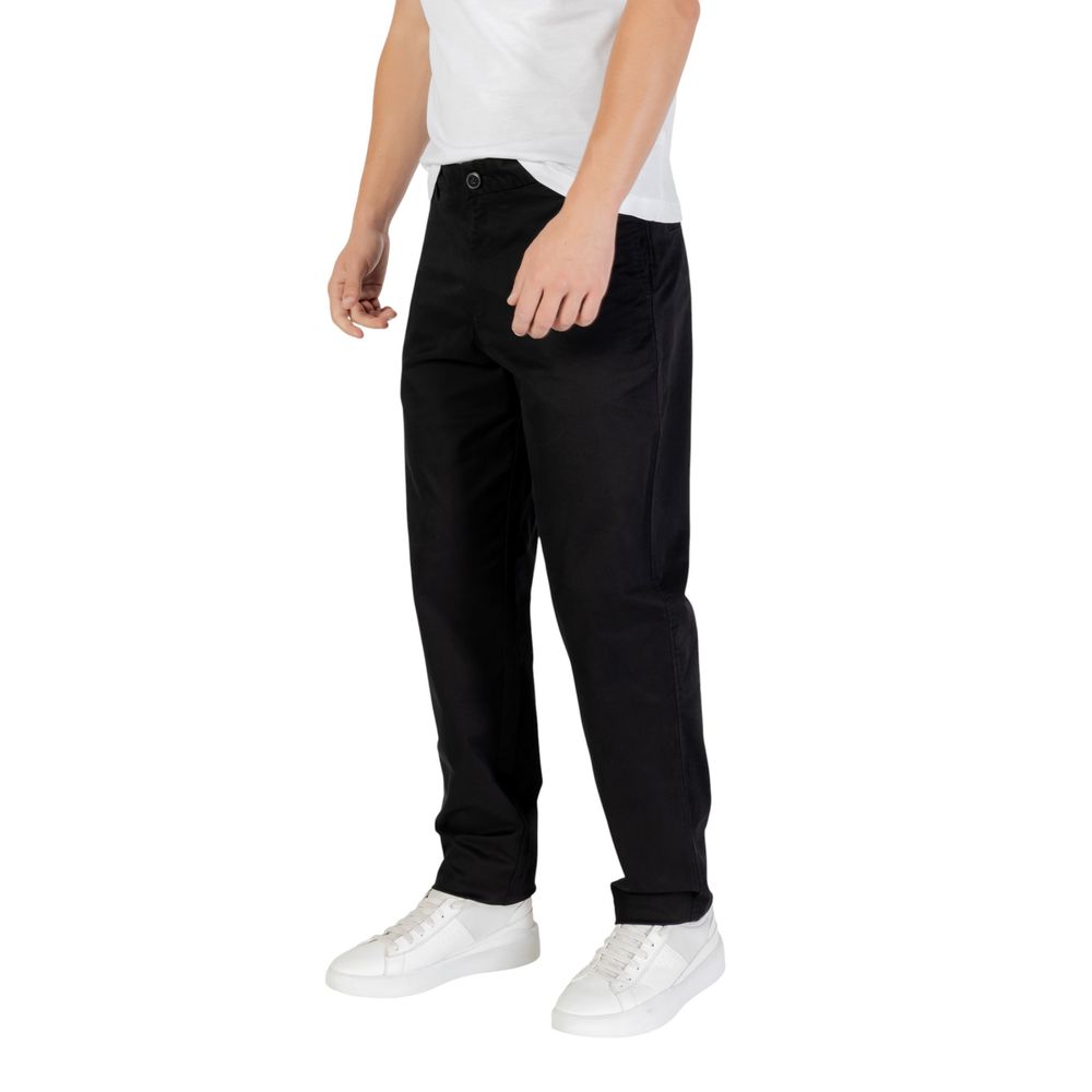 Armani Exchange Schwarze Baumwoll-Skinny-Hose