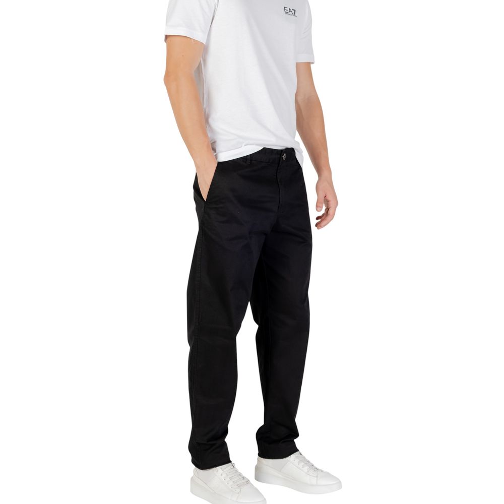 Armani Exchange Schwarze Baumwoll-Skinny-Hose