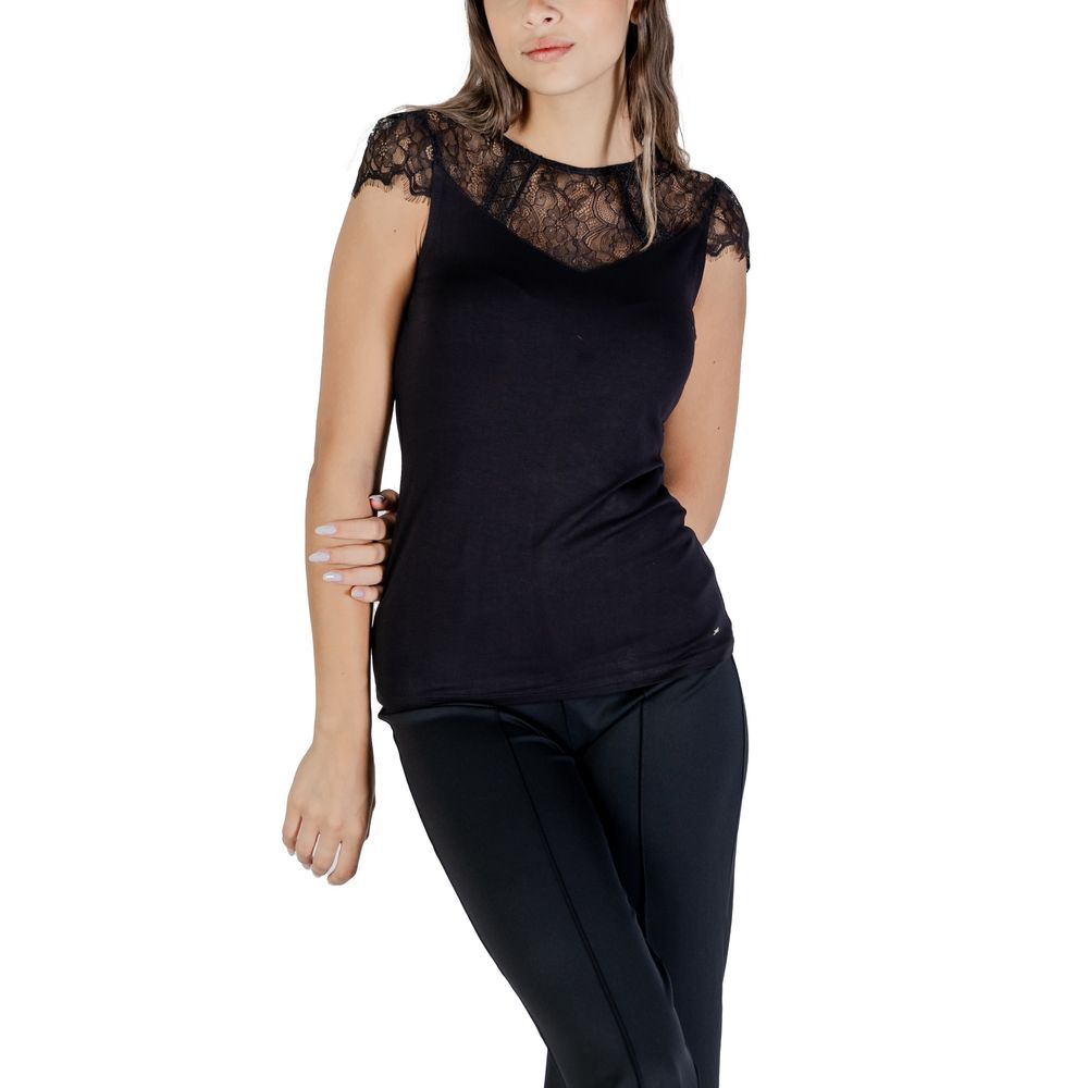 Morgan De Toi Schwarze Viskosebluse
