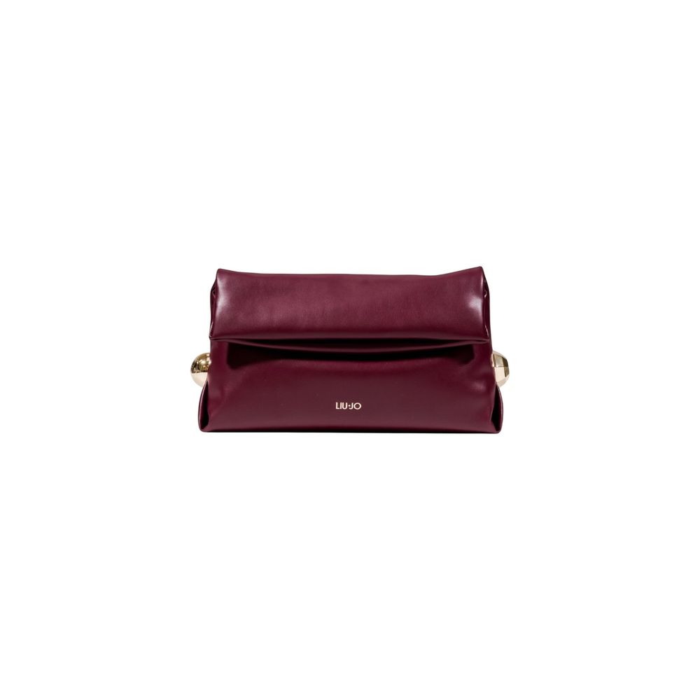 Liu Jo Bordeaux Polyethylen Clutch Bag