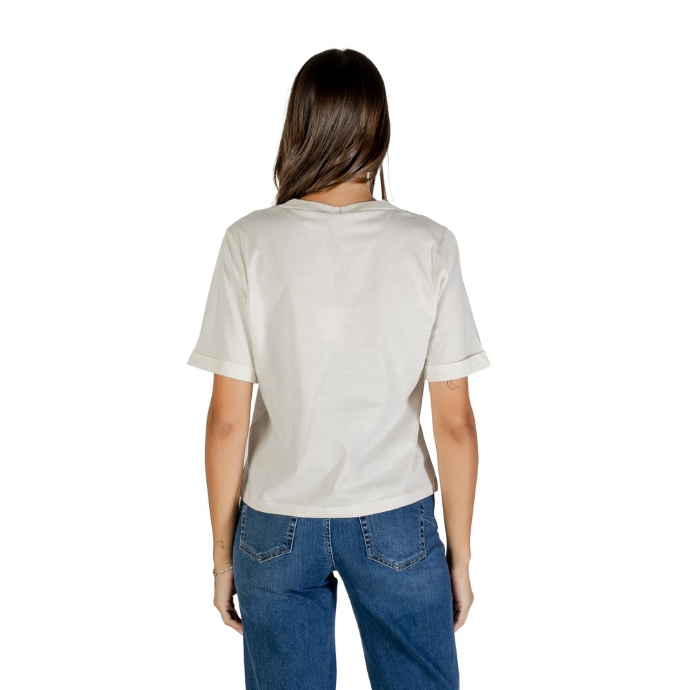 Liu Jo Weißes Baumwoll-T-Shirt