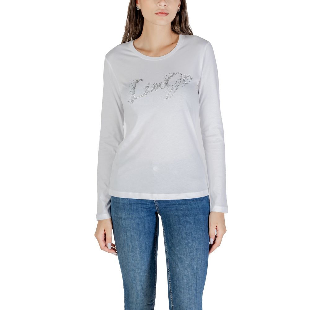Liu Jo Zweifarbige Baumwoll-Langarmshirt