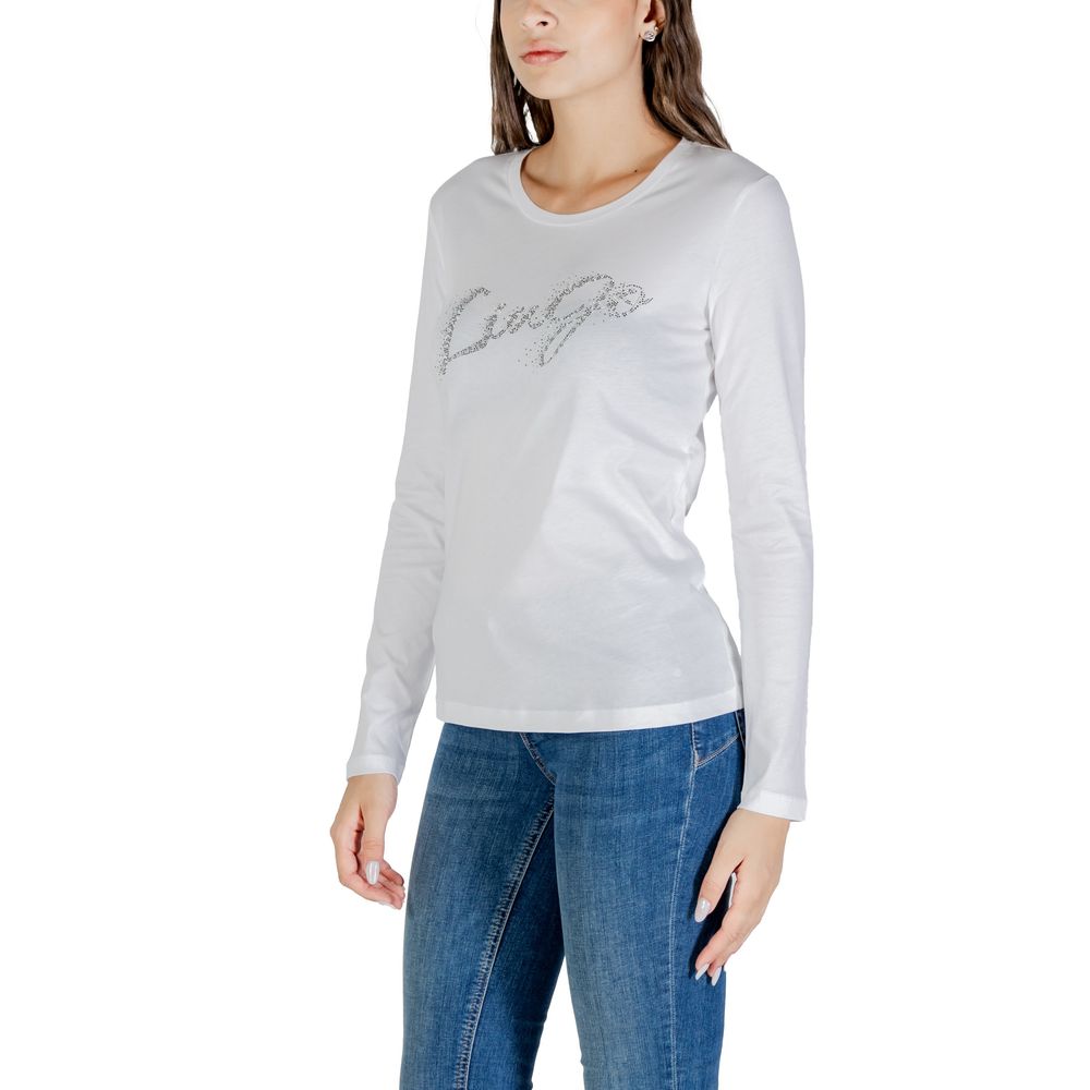 Liu Jo Zweifarbige Baumwoll-Langarmshirt