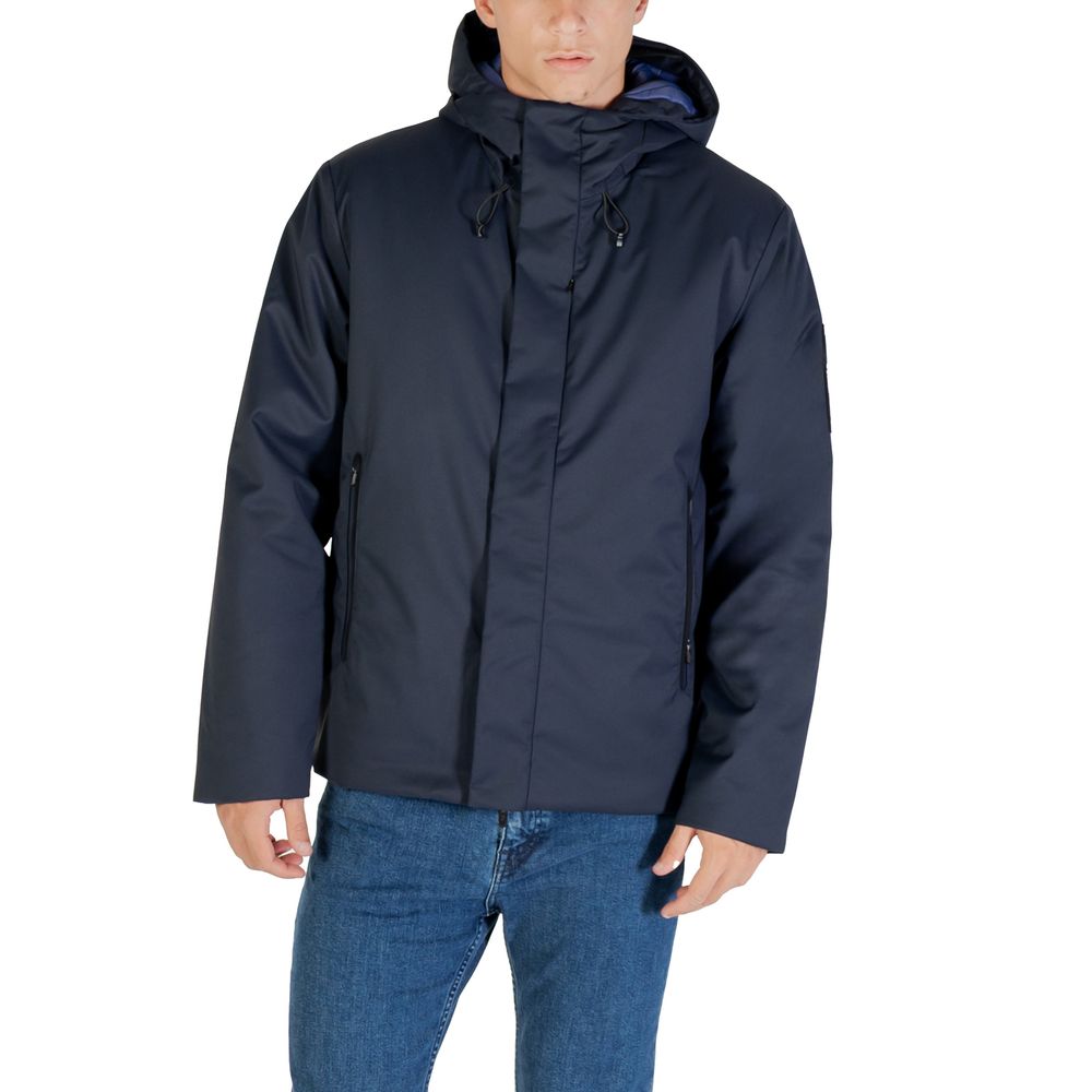 EA7 Emporio Armani Blauer Polyester-Mantel