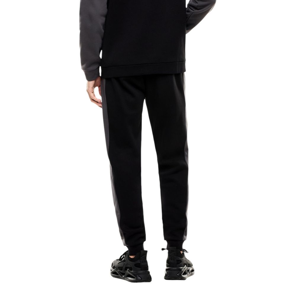 EA7 Emporio Armani Black Cotton Tracksuit
