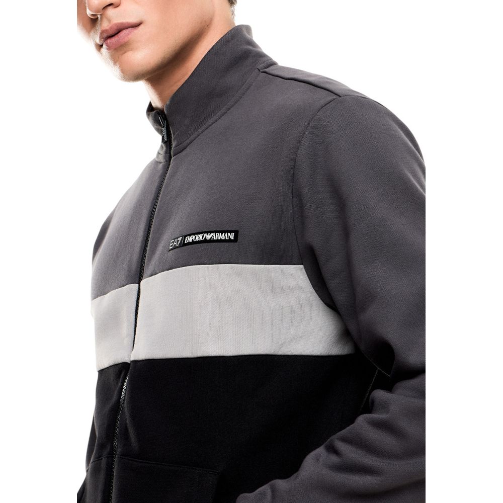 EA7 Emporio Armani Black Cotton Tracksuit