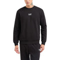 EA7 Emporio Armani Schwarzer Baumwoll-Sweatshirt