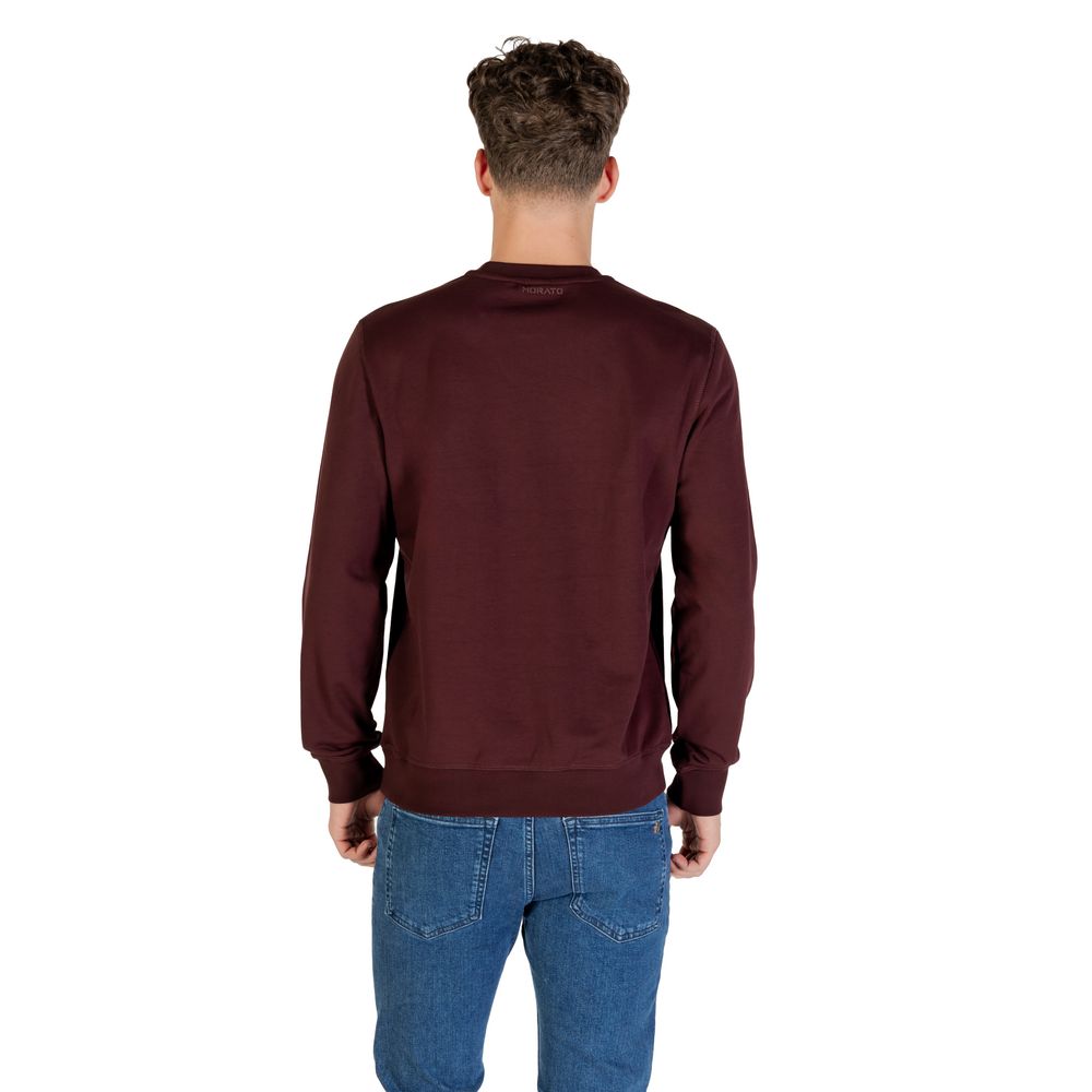 Antony Morato Weinrotes Baumwoll-Sweatshirt