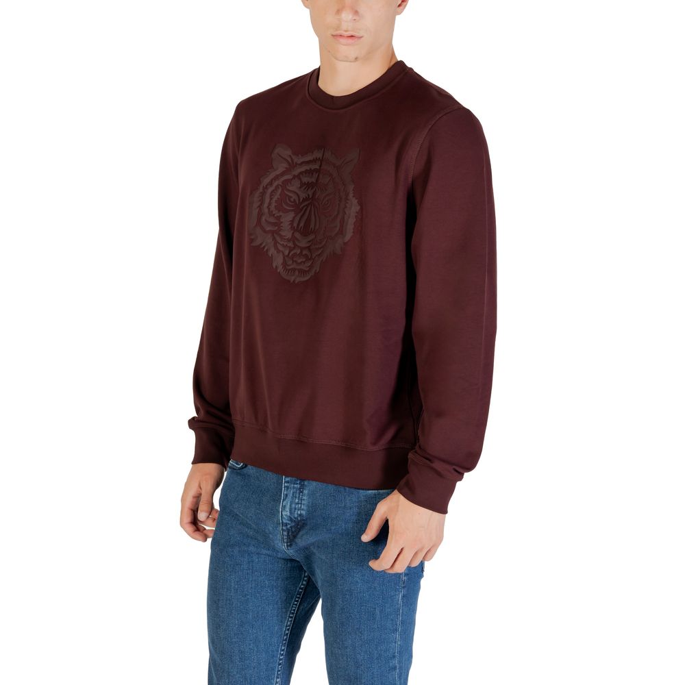 Antony Morato Weinrotes Baumwoll-Sweatshirt