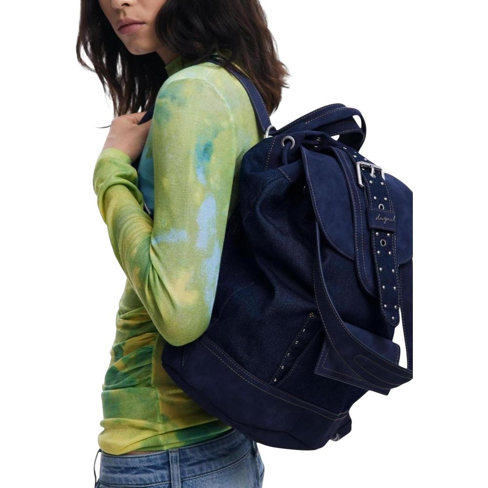 Desigual Blauer Rucksack aus Polyethylen