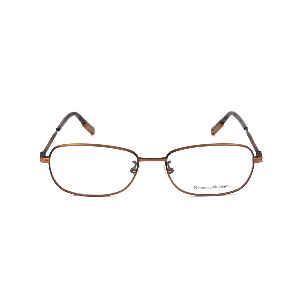 Ermenegildo Zegna Brown Metal Glasses (Frame)