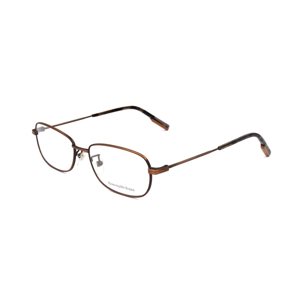 Ermenegildo Zegna Brown Metal Glasses (Frame)