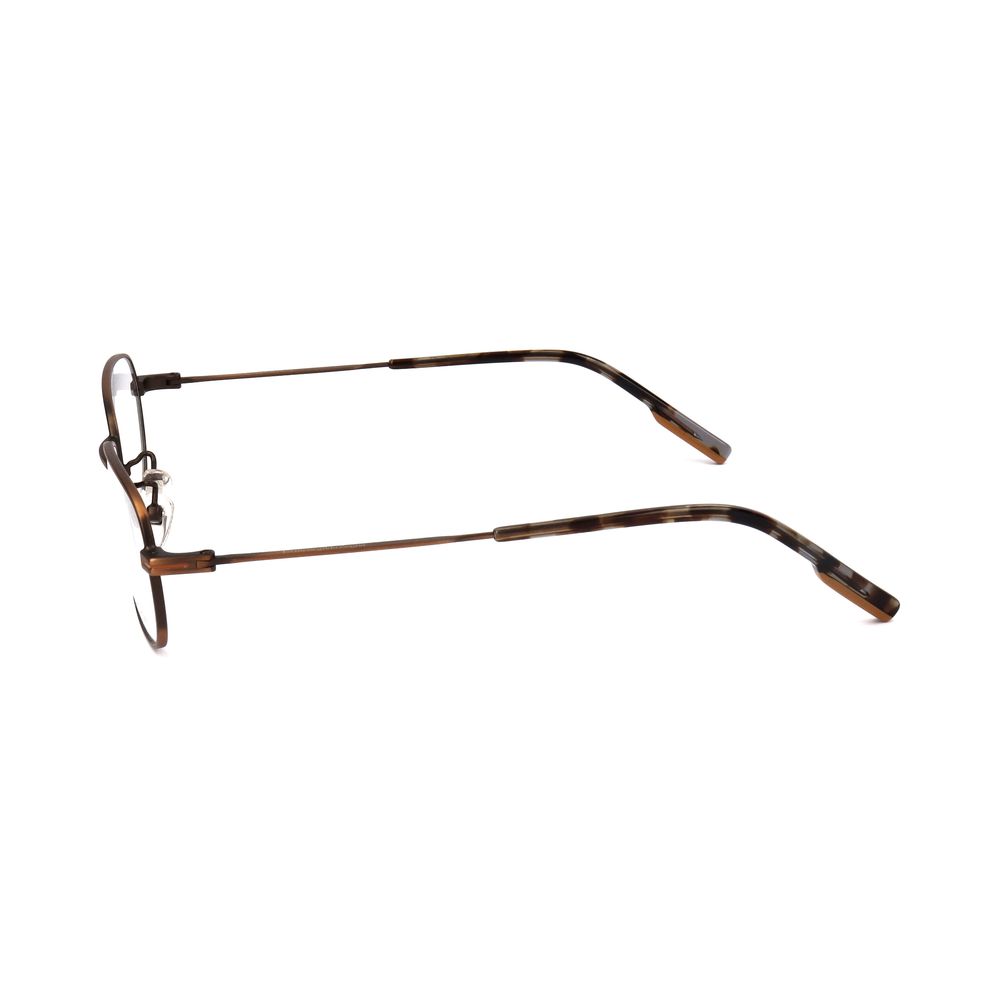Ermenegildo Zegna Brown Metal Glasses (Frame)