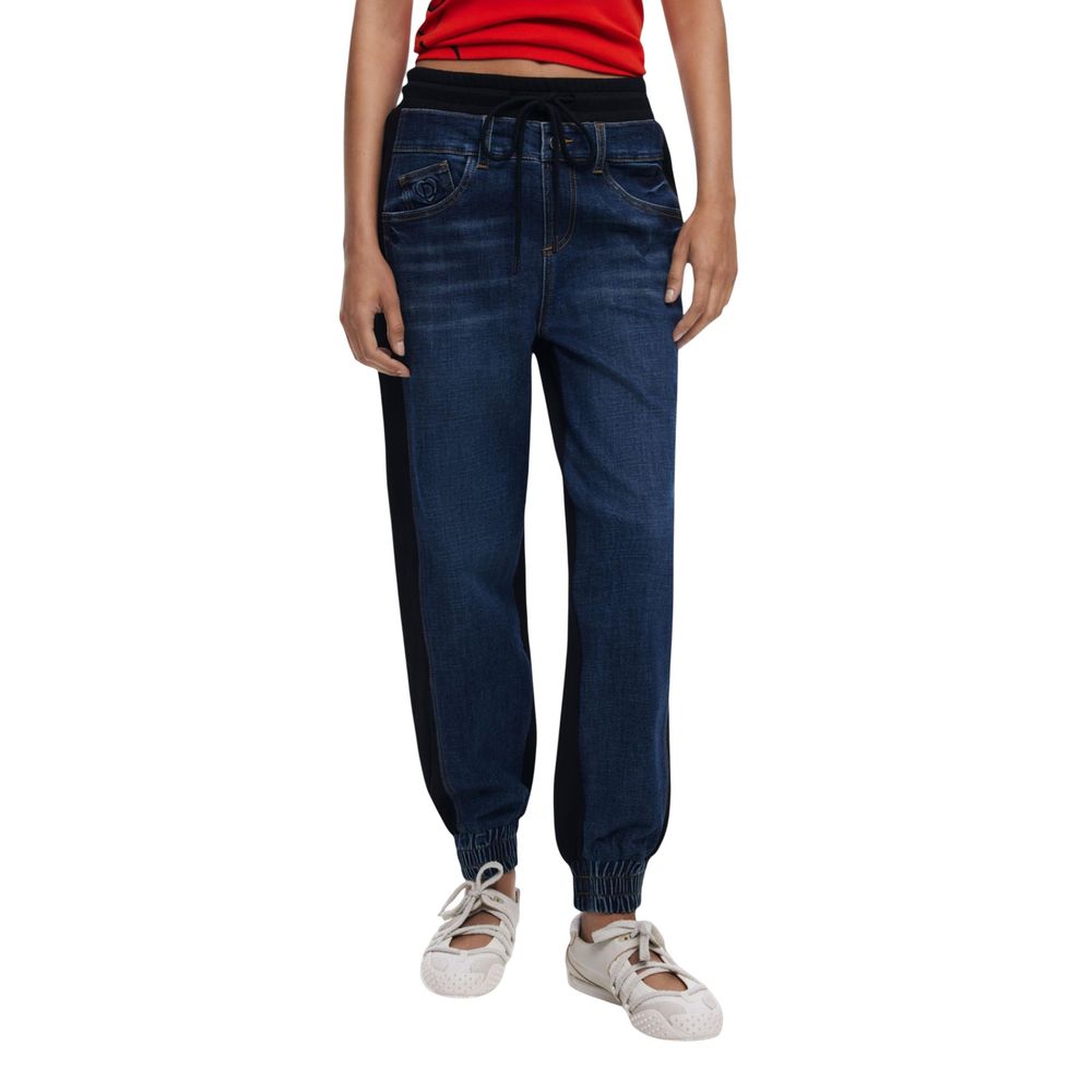 Desigual Blue Cotton Joggers (Tracksuit Bottoms)