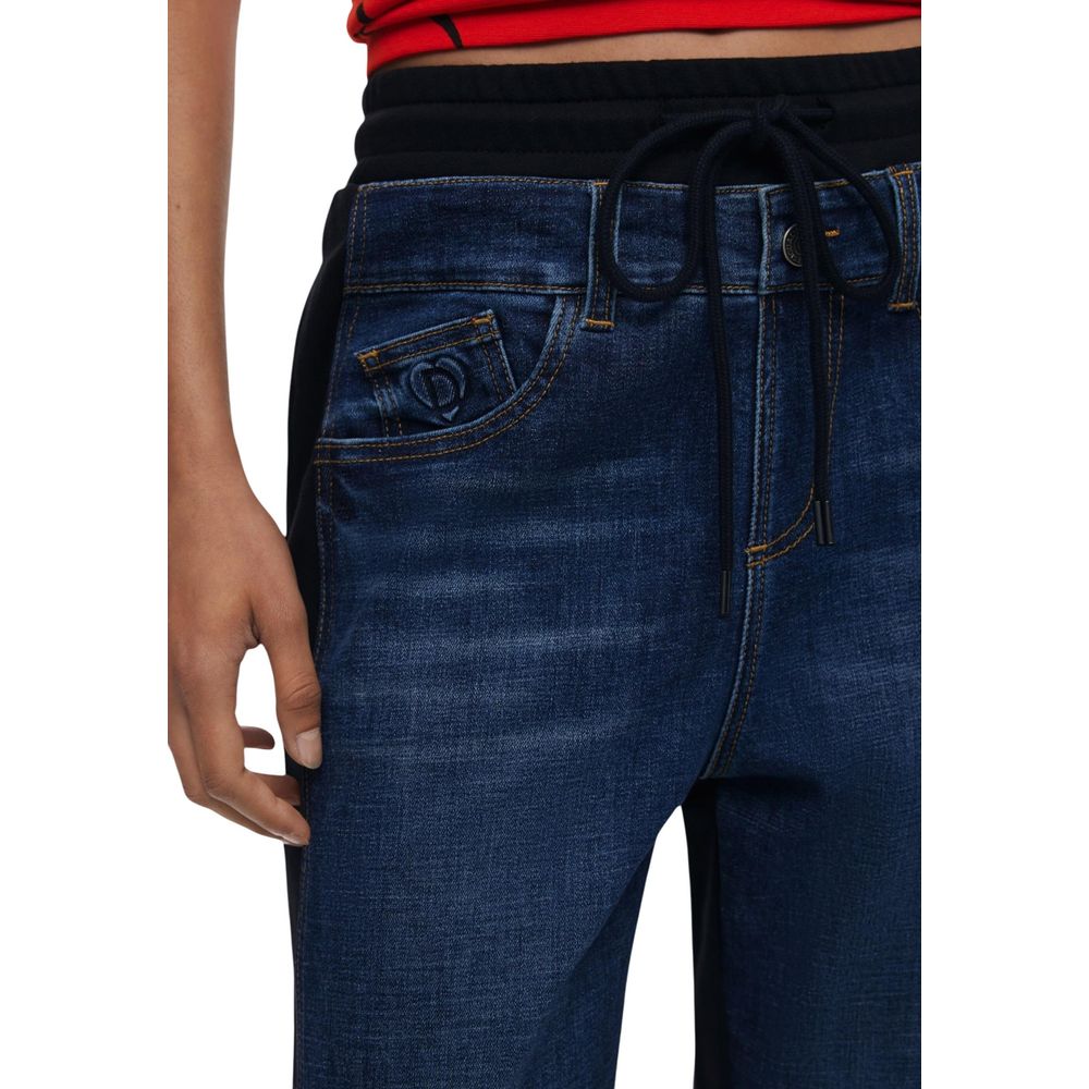 Desigual Blue Cotton Joggers (Tracksuit Bottoms)