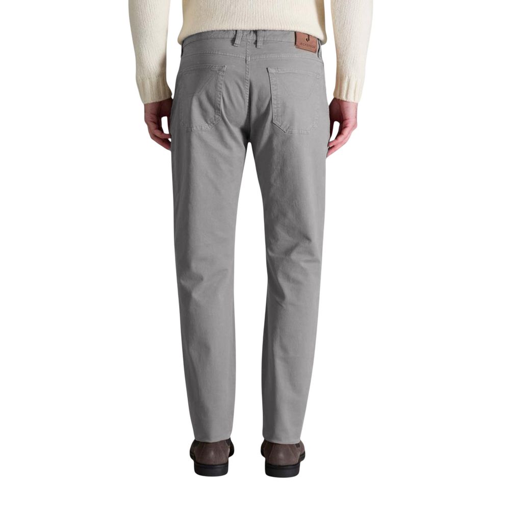 Jeckerson Graue Skinny Jeans aus Baumwolle