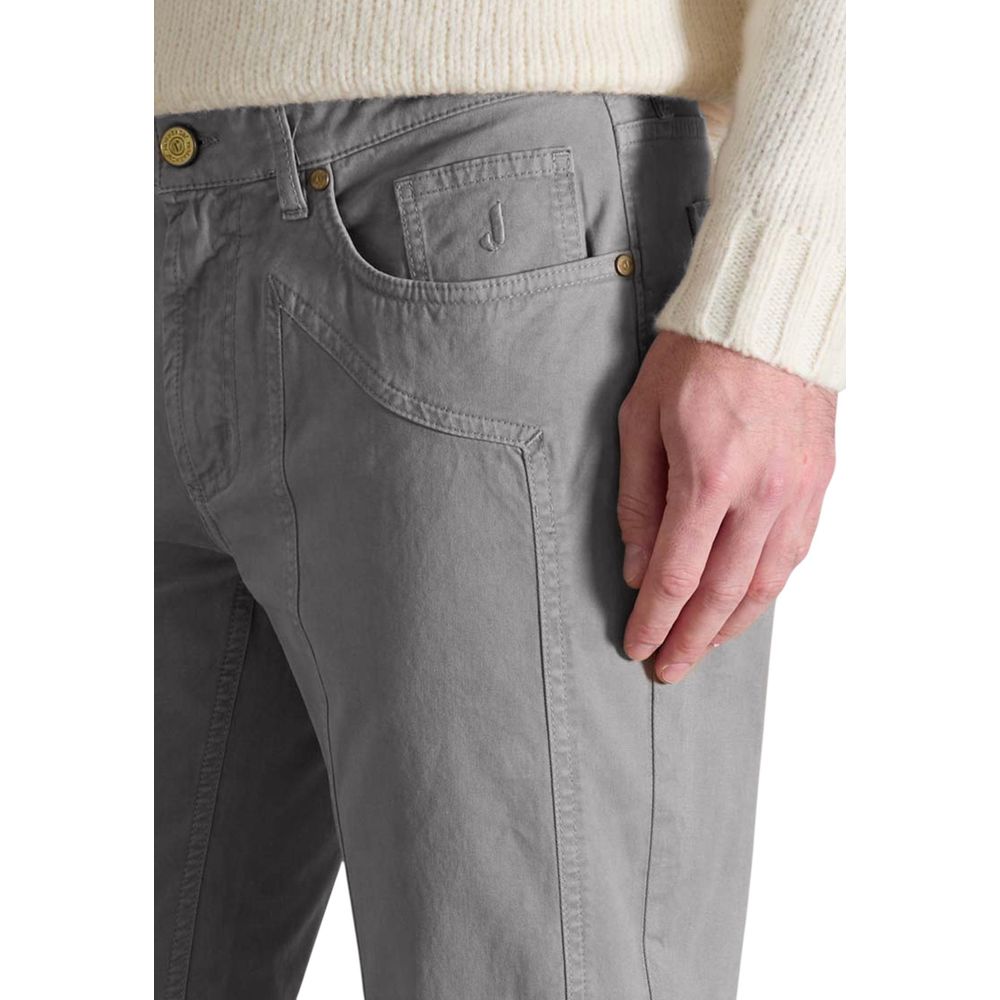 Jeckerson Graue Skinny Jeans aus Baumwolle