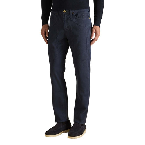 Jeckerson Blaue Baumwoll-Skinny-Jeans