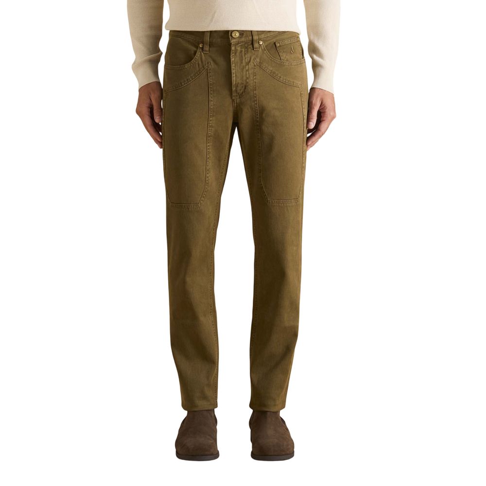 Jeckerson Braune Baumwoll-Skinny Jeans