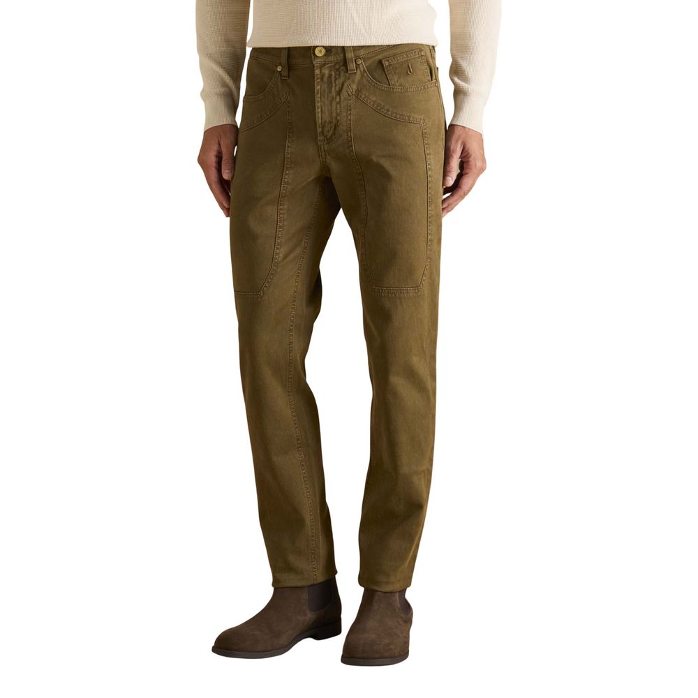 Jeckerson Braune Baumwoll-Skinny Jeans