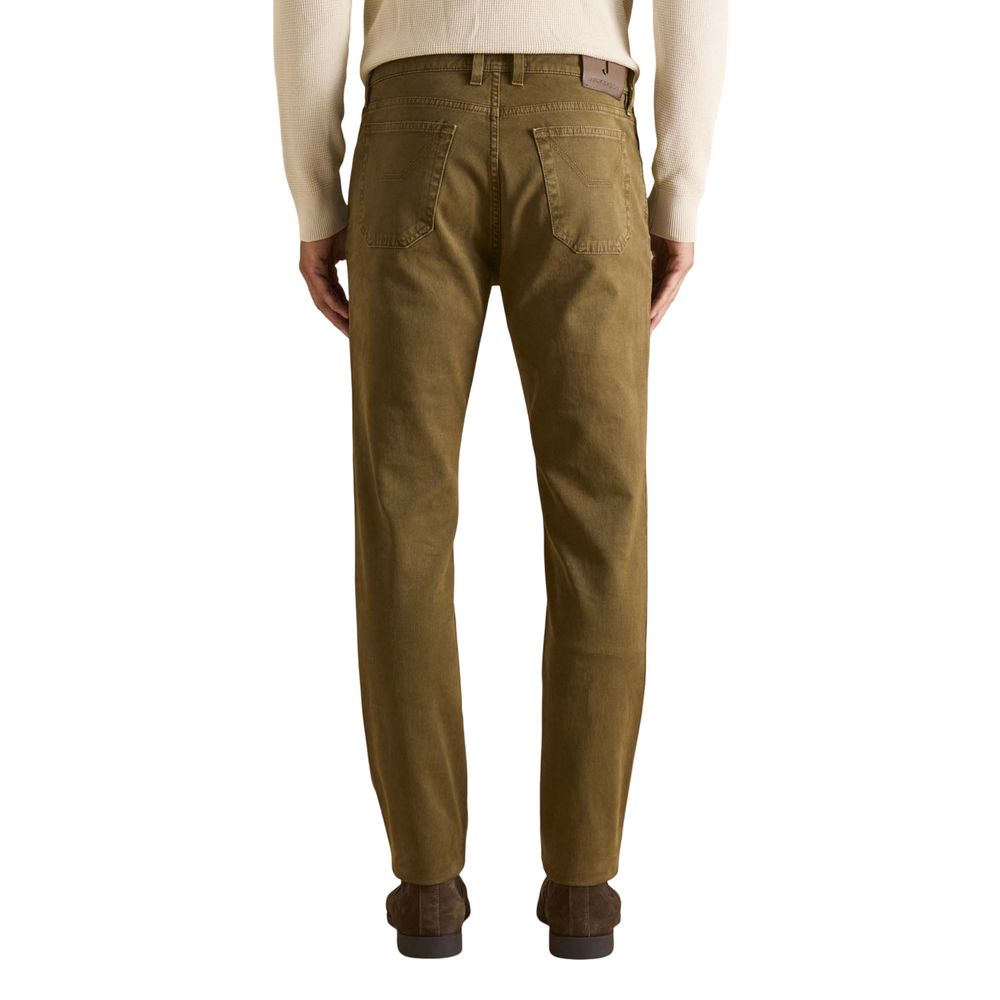 Jeckerson Braune Baumwoll-Skinny Jeans