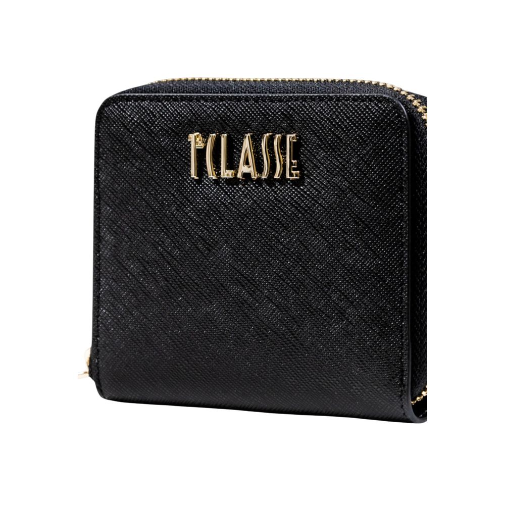 Alviero Martini Prima Classe Schwarzes PVC Portemonnaie
