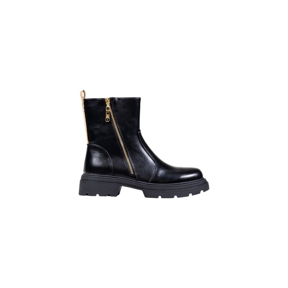 Alviero Martini Prima Classe Schwarze Ankle Boots aus Polyethylen
