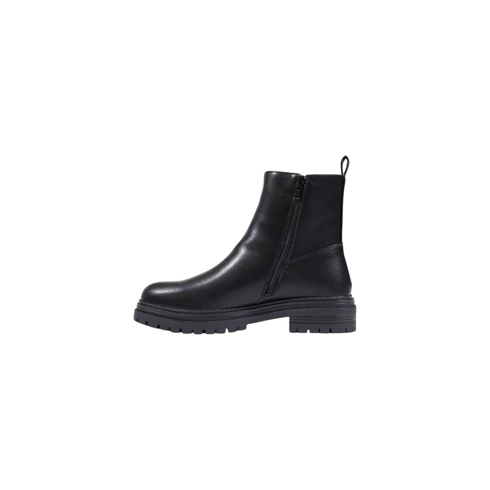 Alviero Martini Prima Classe Schwarze Ankle Boots aus Polyurethan