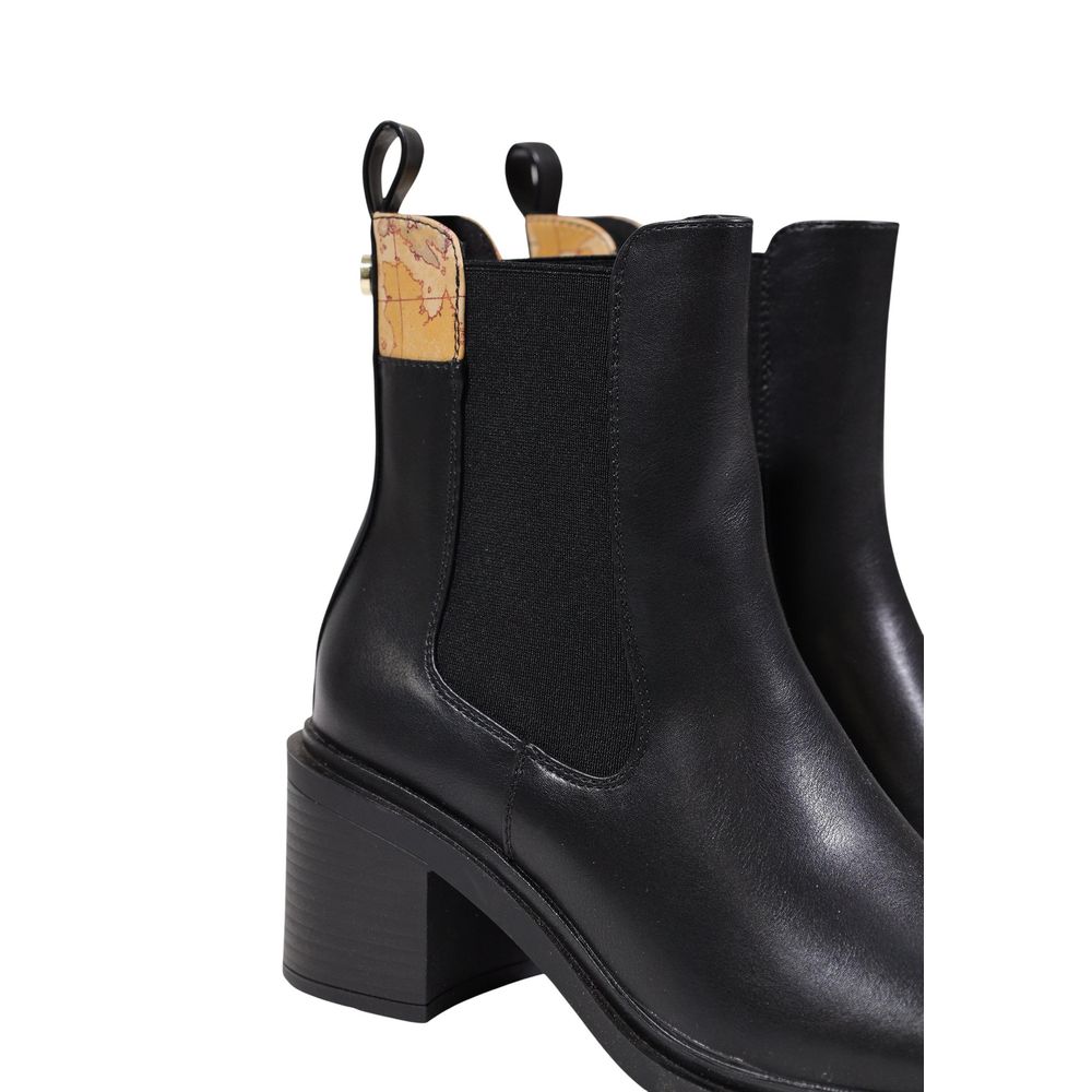 Alviero Martini Prima Classe Schwarze Ankle Boots aus Polyethylen