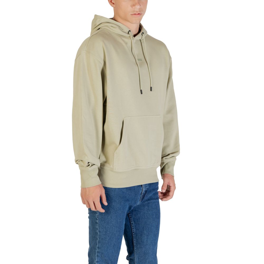 Hugo Boss Grüner Baumwoll-Kapuzenpullover