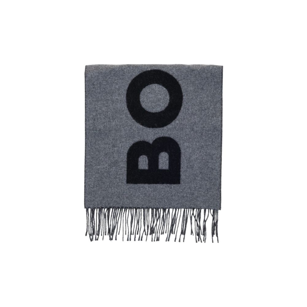 Hugo Boss Grauer Wollschal