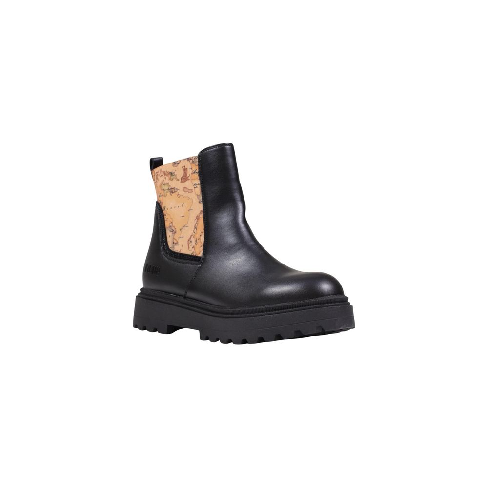 Alviero Martini Prima Classe Schwarze Stiefeletten aus Polyethylen