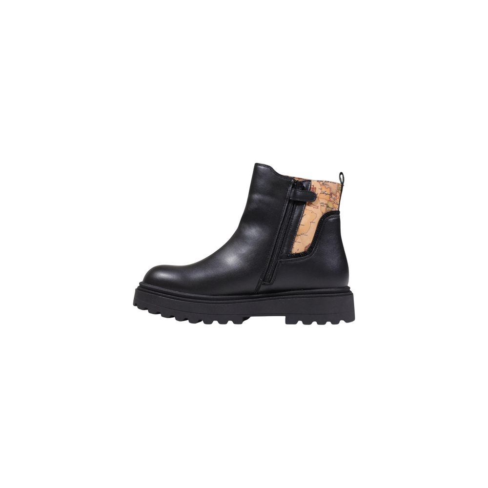 Alviero Martini Prima Classe Schwarze Stiefeletten aus Polyethylen