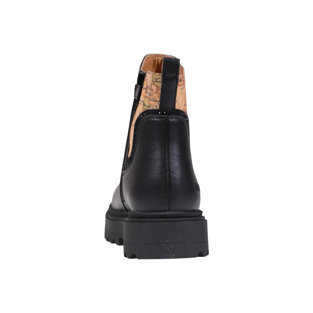Alviero Martini Prima Classe Schwarze Stiefeletten aus Polyethylen