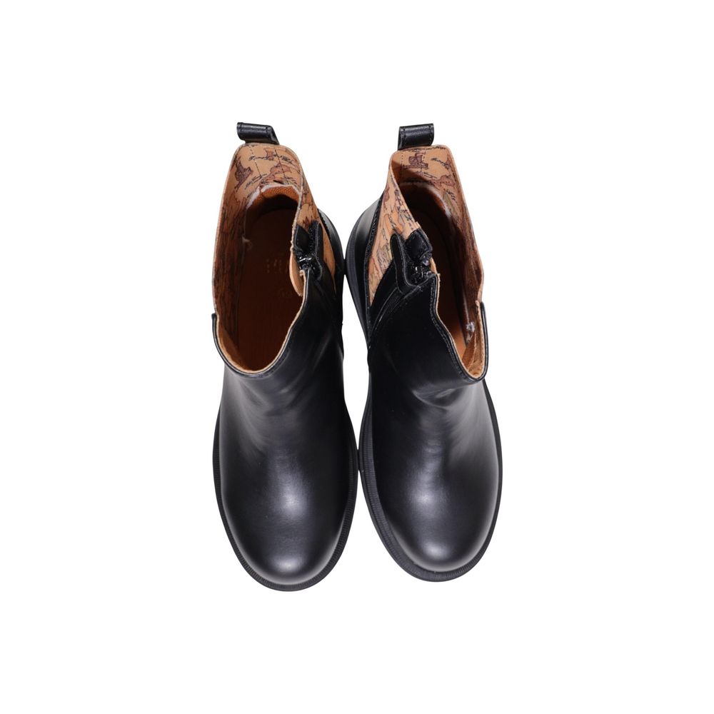 Alviero Martini Prima Classe Schwarze Stiefeletten aus Polyethylen