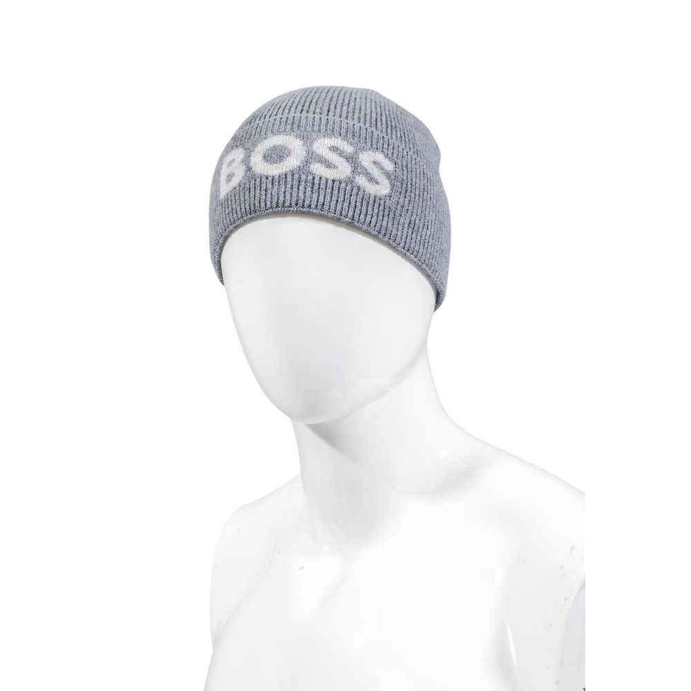 Hugo Boss Graue Baseballkappe aus recyceltem Polyamid
