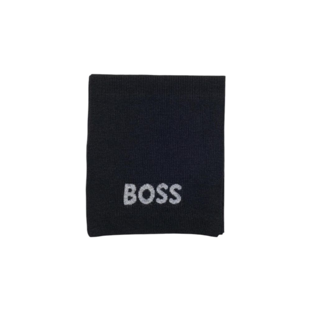 Hugo Boss Schwarzer Schal aus Polyacryl