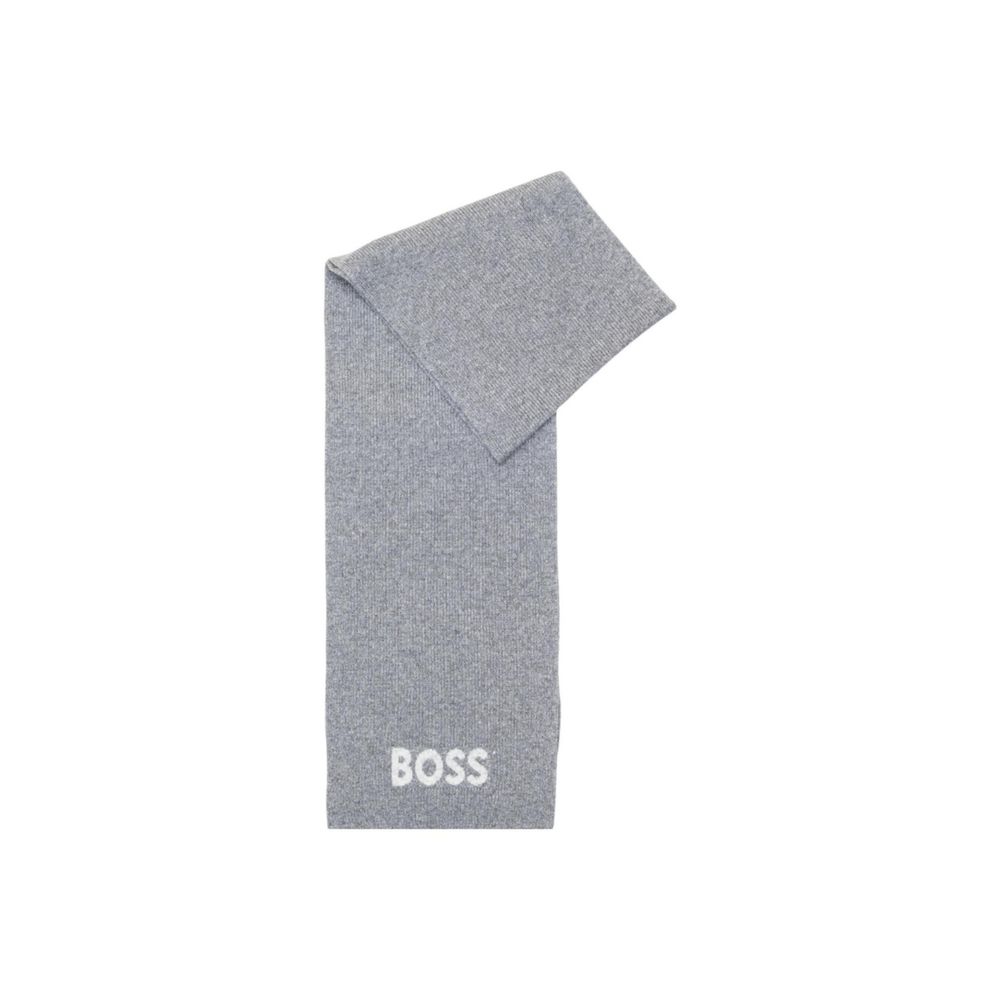 Hugo Boss Grauer Schal aus Polyacryl