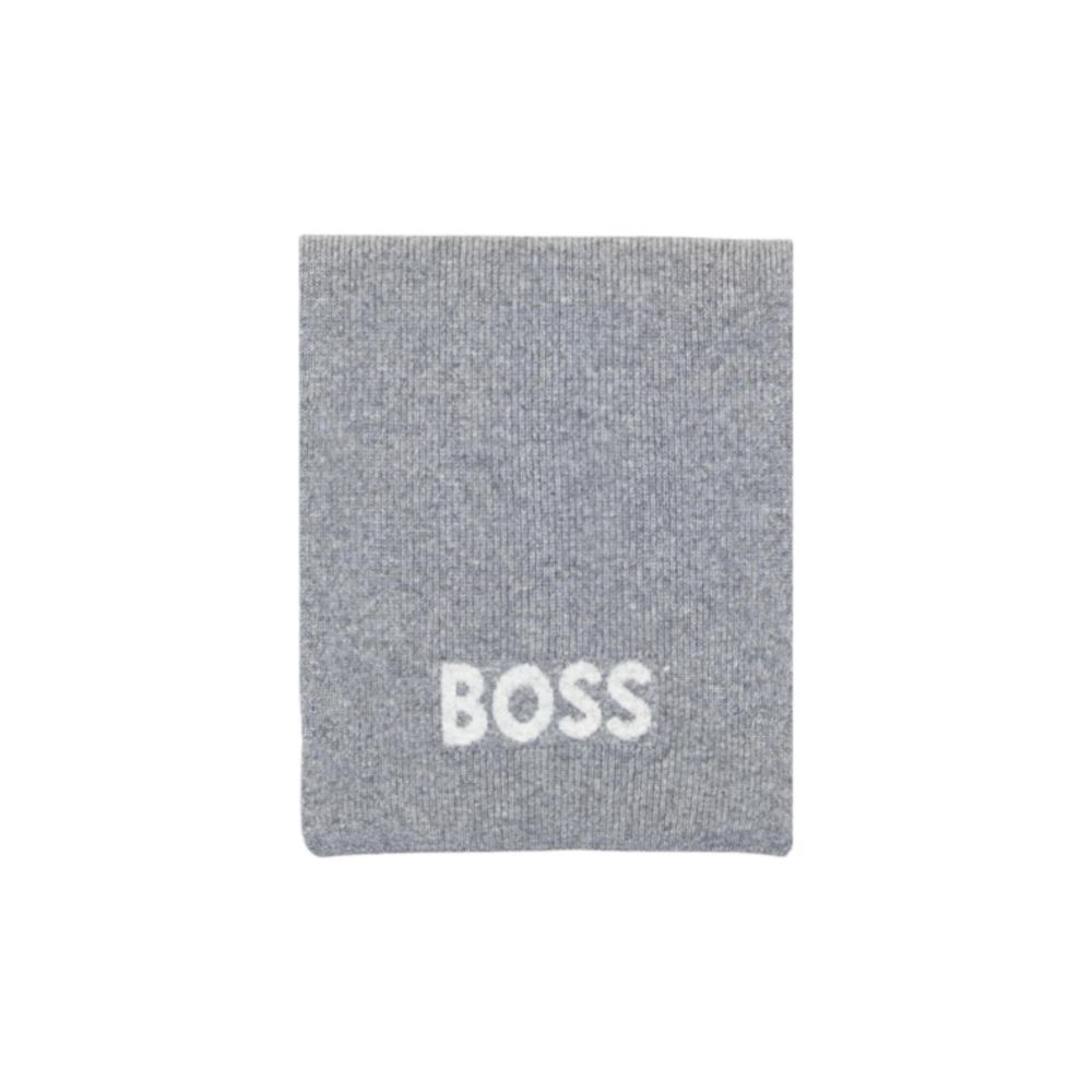 Hugo Boss Grauer Schal aus Polyacryl