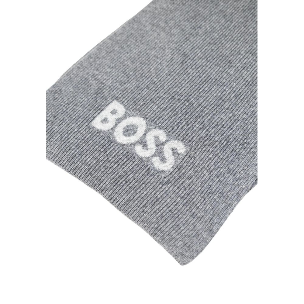 Hugo Boss Grauer Schal aus Polyacryl