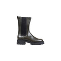 Calvin Klein Jeans Graue Leder-Ankle Boots