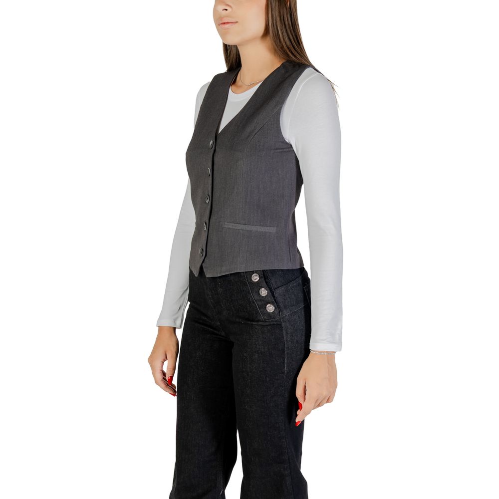 Only Graue Weste aus Polyester