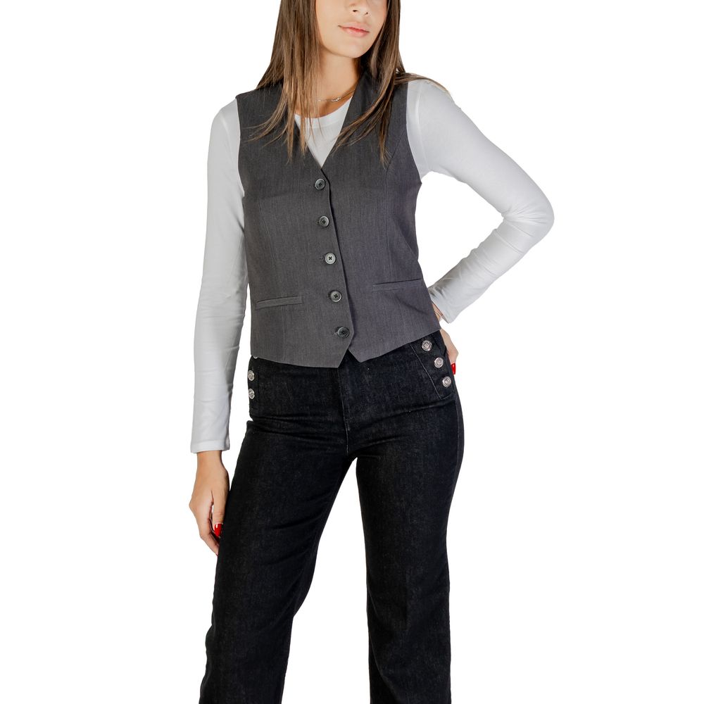 Only Graue Weste aus Polyester